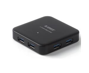 Orico U3BCH4-BK 4 Port USB 3.0 Data Hub with LED Indicator - Black