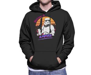 Original Stormtrooper Retro 80s Welcome To The Empire Men's Hooded Sweatshirt - Black