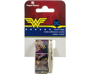 Paper House Washi Tape 2/Pkg-Wonder Woman Comic