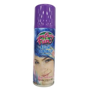 Party Fun Coloured Hairspray 125ml Purple Styling Temporary Colour Spray