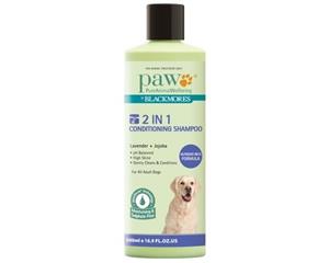 Paw 2 In 1 Adult Dogs Hypoallergenic Condtioning Shampoo 500ml (P7543)