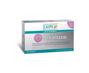 Paw Denamarin Small Cats & Dogs Liver Detoxification Aid 90mg 30's (D8111)