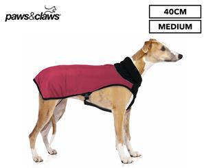 Paws & Claws 40cm Flexi Fleece Neck Pet Coat - Red