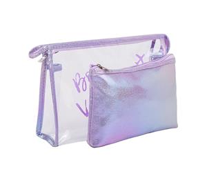 Portable Travel Cosmetic Bag for Women Storage Bag - Purple