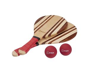 Premium Ashwood And Rosewood Paddle Bat and Ball Set with Carry Bag