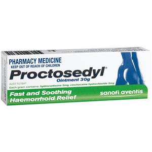 Proctosedyl Ointment 30g (Limit of ONE Per Order)