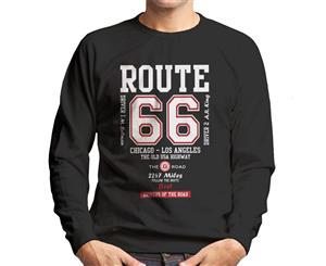 Route 66 The Old USA Highway Men's Sweatshirt - Black