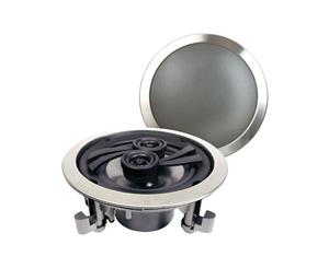 SASS366 STUDIO ACOUSTICS 6.5" Stainless Steel Speaker Single Stereo Studio Acoustics 80W Stereo In-Wall / In Ceilng Stainless Steel Speaker 6.5"