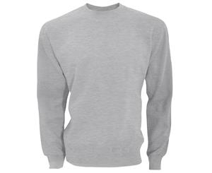 Sg Mens Long Sleeve Crew Neck Sweatshirt Top (Light Oxford) - BC1066