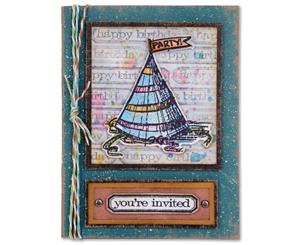 Sizzix Thinlits Dies 13/Pkg By Tim Holtz-Celebration Block Words