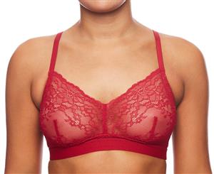 Spanx Women's Spotlight On Lace Bralette - Red