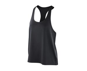 Spiro Womens/Ladies Softex Stretch Sleeveless Tank Top (Black) - RW5174