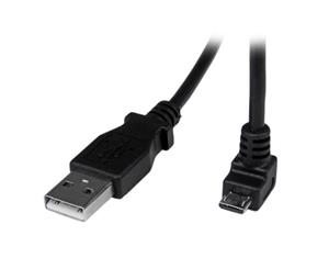 StarTech 2m Angled Micro USB Cable - Down Angle Micro USB