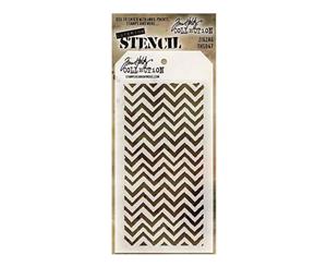 Tim Holtz Layered Stencil 4.125Inch X8.5Inch - Zigzag