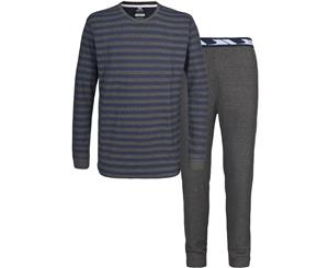 Trespass Mens Gylan Base Layer Set (Navy Tone/Stripes) - TP781