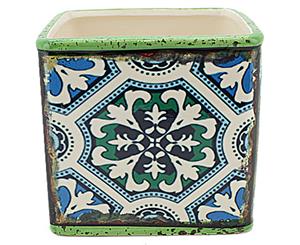 Type C - Turkish/Urban Inspired Ceramic Flower Pot 13.5x12.5cmH Square