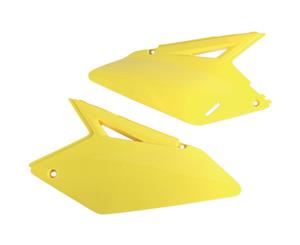 UFO Plastic SIDE PANELS Suzuki Motor Bike RMZ250 2007-2009 Model YELLOW