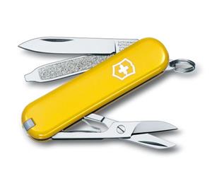 VICTORINOX CLASSIC SD SWISS ARMY KNIFE Multi Pocket Tool Gadget - Yellow