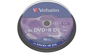 Verbatim DVD+R DL 8.5GB 10Pk Spindle 8x