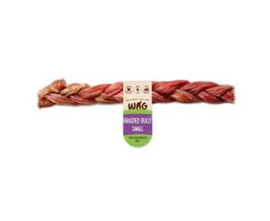 WAG Dog Treats - Braided Bully Stick Small