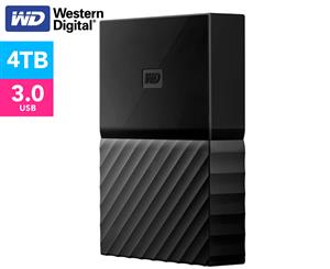 WD My Passport USB 3.0 4TB Portable Hard Drive - Black