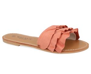 Walnut Melbourne Women's Mabel Slides - Apricot