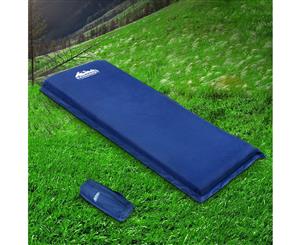 Weisshorn Self Inflating Mattress 10CM Thick Single Camping Sleeping Mat Air Bed Pad Navy