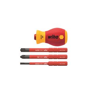 Wiha VDE Stubby Screwdriver Set with 3 Bits