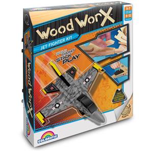 Wood WorX Jet Fighter Kids Craft Kit