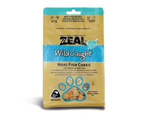 Zeal Free Range Dog & Cat Treats Hoki Fish Cubes 125g