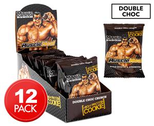 12 x Max's Muscle Meal High Protein Cookie Double Choc Crunch 90g