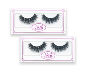 2 Packs Faux Mink Charming False Eyelashes Extension- Coco