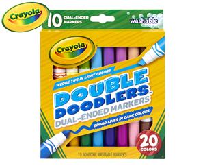 2 x Crayola Double Doodlers Dual-Ended Markers 10-Pack - Multi