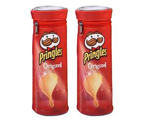 2PK Helix Pringles Pencil Case/Pouch School/Art Drawing Pen Storage Organiser RD