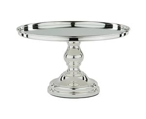 30 cm (12-inch) Round Mirror-Top Cake Stand | Silver Plated | Le Gala Collection