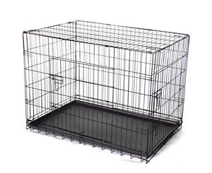 30' Collapsible Metal Dog Crate Cage Cat Carrier