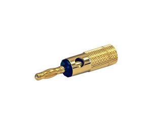 4Mm Banana Plug Gold Black