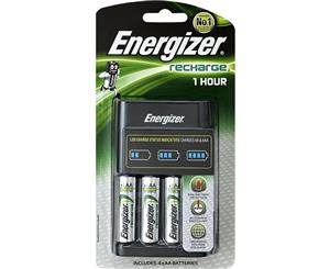 4pc Energizer 2300 mAh Universal AA Rechargeable Batteries w/Fast/Quick Charger