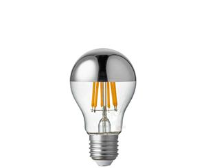 8 Watt GLS Silver Crown LED Dimmable Filament Light Bulb (E27)