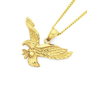 9ct Gold Eagle Gents Pendant