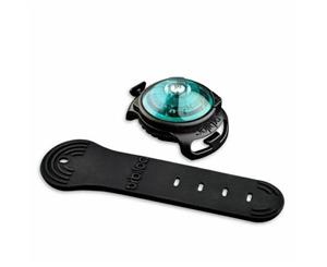 AB Tools Turquoise Waterproof Durable Dual Flashing/Solid Safety LED Light for Dog Walk