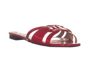 Aldo Astirassa Flat Slide Sandals Red Patent