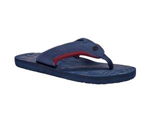 Animal Mens Jekyl AOP Comfort Nubuck Spandex Lined Flip Flop Sandals - Dark Navy