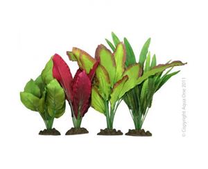 Aqua One Silk Plant 4pk - Mix 2