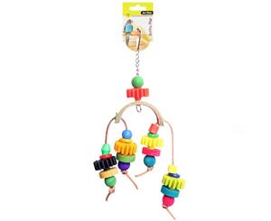 Arc With Plastic Disc And Beads 28cm Bird Toy (Avi One)