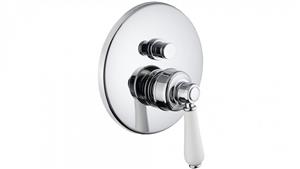 Armando Vicario Provincial Wall Mounted Diverter Mixer - Chrome