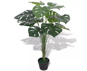 Artificial Monstera Plant with Pot 70cm Green Fake Foliage Floral Decor