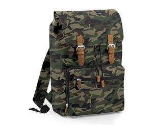 Bagbase Heritage Laptop Backpack Bag (Up To 17Inch Laptop) (Pack Of 2) (Jungle Camo) - BC4456