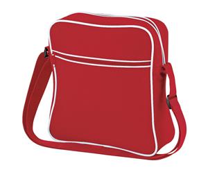 Bagbase Retro Flight / Travel Bag (7 Litres) (Pack Of 2) (Classic Red/White) - BC4475