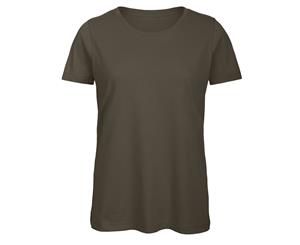 B&C Womens/Ladies Favourite Organic Cotton Crew T-Shirt (Khaki) - BC3641